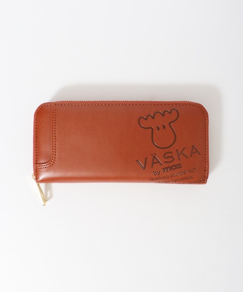 VASKA 長財布 財布 by moz カラーエンボス長財布 メンズ レディース