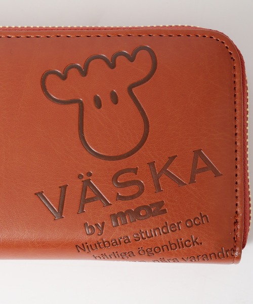 VASKA 長財布 財布 by moz カラーエンボス長財布 メンズ レディース
