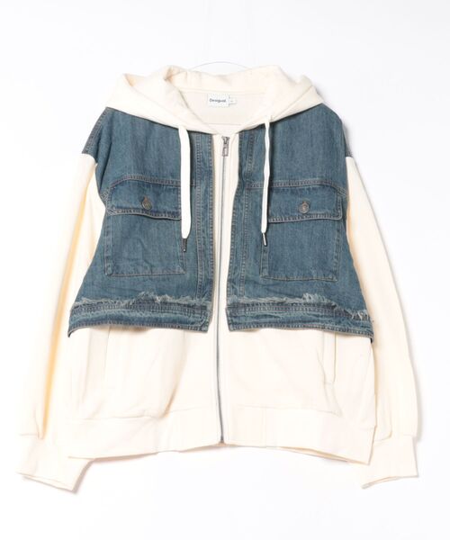 Desigual（デシグアル） パーカー デニムツーピーススウェットパーカー 
