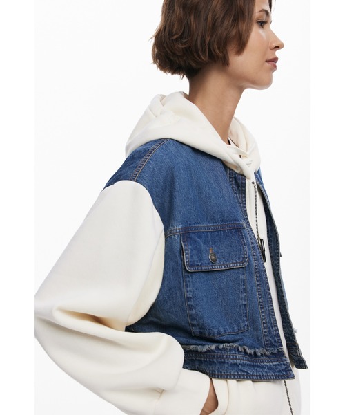 Desigual（デシグアル） パーカー デニムツーピーススウェットパーカー