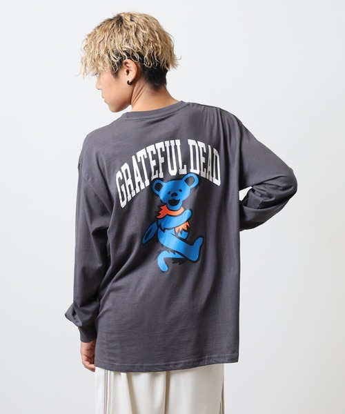 グレートフルデッド、TIEDYEロングスリーブプリントTシャツ Grateful Dead（グレイトフル・デッド） tシャツ オーバーサイズロング