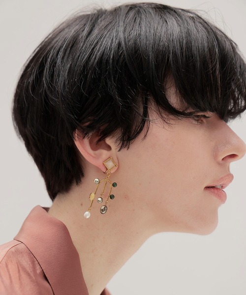 ピアス ADER .bijoux / LOU LOU gem multi earring(LOU LOU ジェムマルチイヤリング) レディースの画像