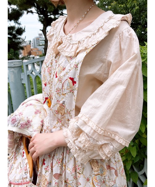 PINK HOUSE（ピンクハウス） ワンピース パフュームプリントサロペット