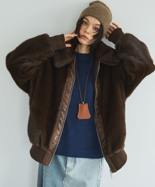 MIRROR STOKE コート アウター 「ZOZO限定」MINK-LIKE FUR JACKET