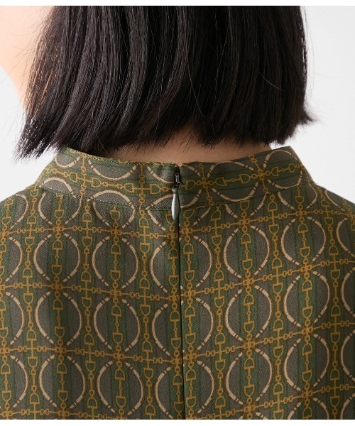 NEWYORKER（ニューヨーカー） ブラウス シャツ ビットプリント