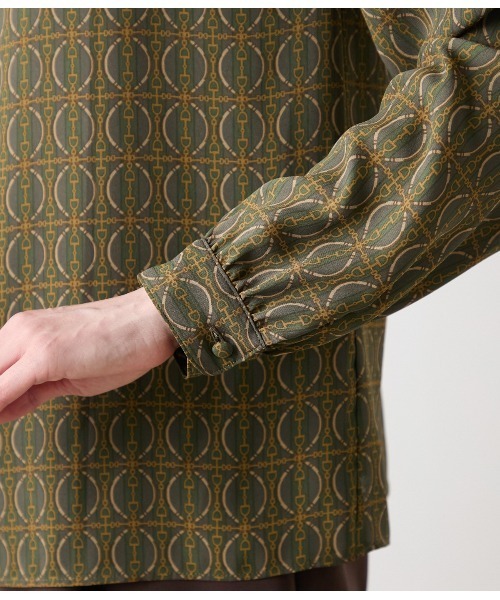 NEWYORKER（ニューヨーカー） ブラウス シャツ ビットプリント