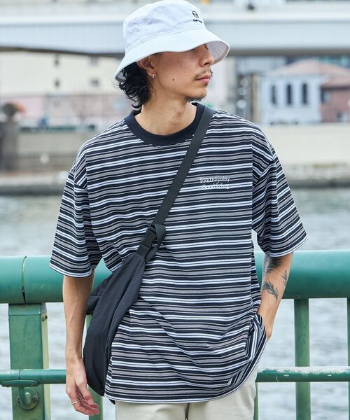 「FFEIN」 半袖Tシャツ MEDIUM ネイビー メンズ_画像5