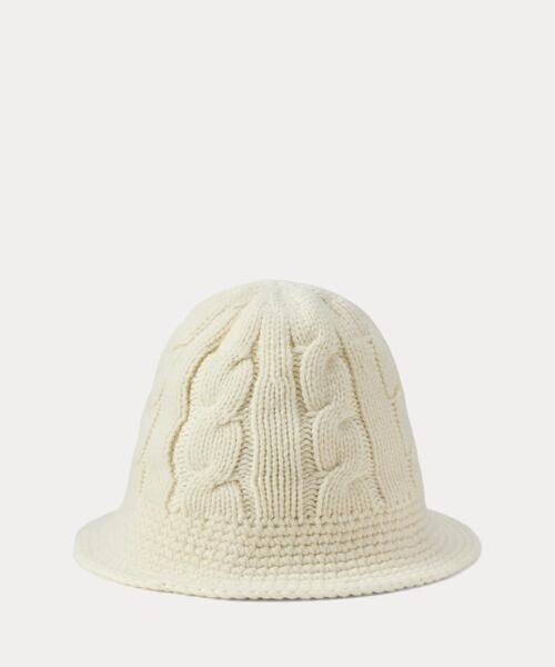 POLO RALPH LAUREN ケーブルニット ウールカシミヤ ハット POLO RALPH LAUREN ケーブルニット ウールカシミヤ ハット