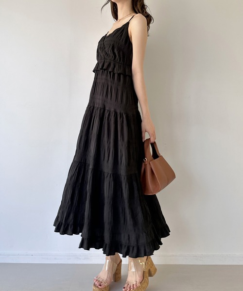 「JUNOAH」 キャミソールワンピース X-LARGE オフホワイト レディース_画像3