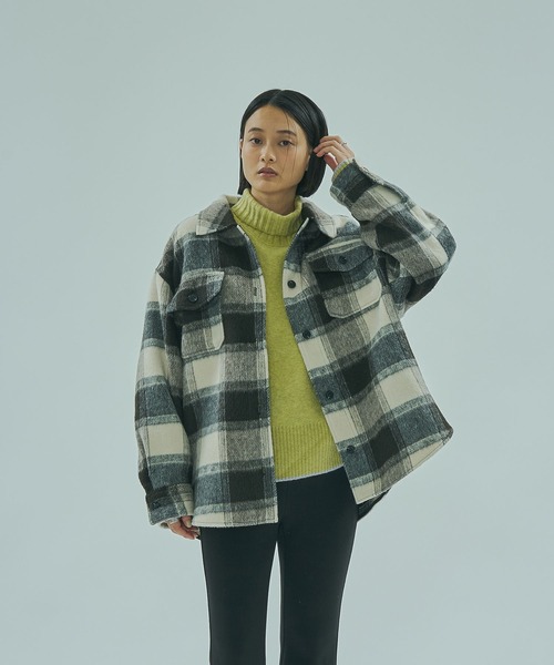 ROSE BUD（ローズバッド） ブラウス シャツ SHAGGY CHECK SHIRT
