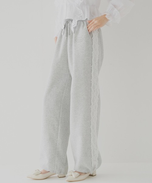 完売品！April Jane レーススウェットパンツ April Jane スウェットパンツ ジャージ レーススウェットパンツ