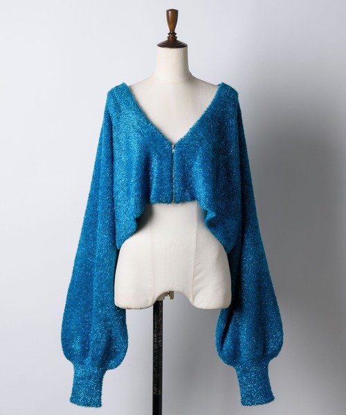 「LA BELLE ETUDE」 ニットカーディガン FREE グレー レディース_画像2