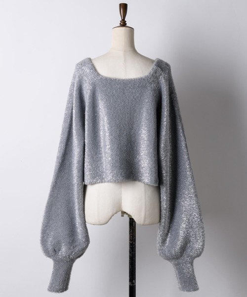 「LA BELLE ETUDE」 ニットカーディガン FREE グレー レディース_画像6