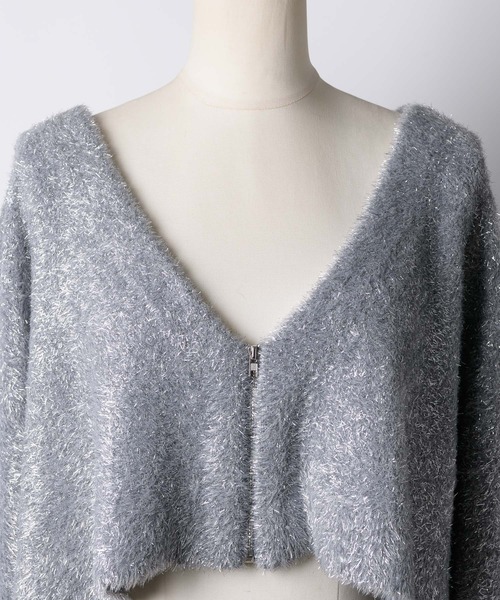 「LA BELLE ETUDE」 ニットカーディガン FREE グレー レディース_画像8