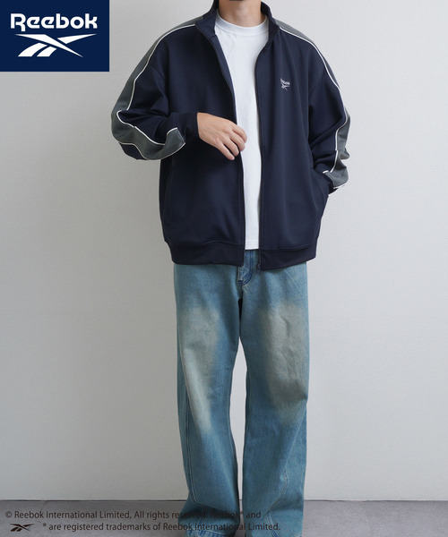 Reebok（リーボック） tシャツ 袖ライン 左胸エンブロイダリー