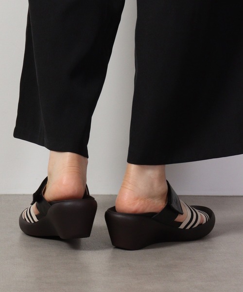 「Re:getA」 フラットサンダル M ブラック レディース_画像5