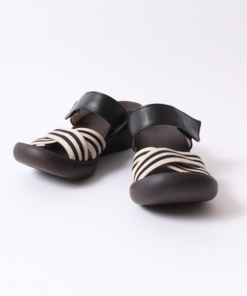 「Re:getA」 フラットサンダル M ブラック レディース_画像6