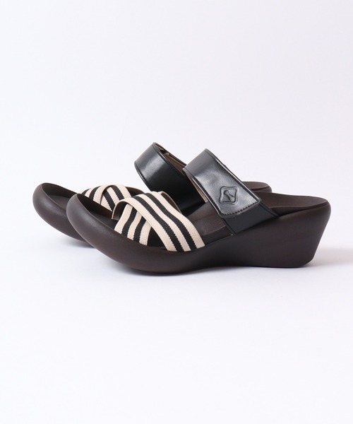 「Re:getA」 フラットサンダル M ブラック レディース_画像7