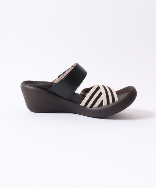 「Re:getA」 フラットサンダル M ブラック レディース_画像8