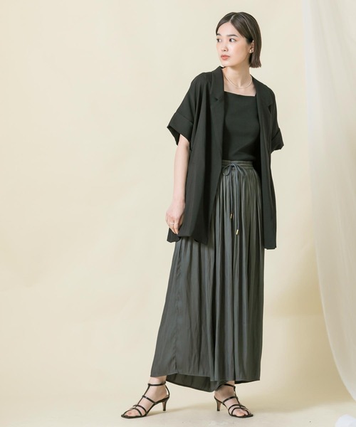 「Gready Brilliant」 「ACUTA」イージーパンツ FREE モカ レディース_画像2