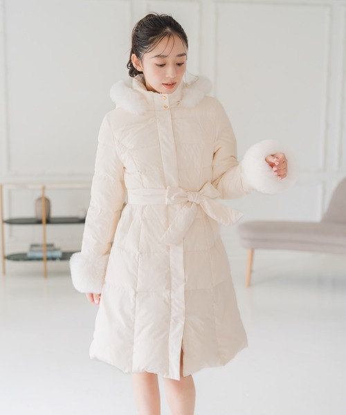 NARU もくもくロングダウンコート 新品】NARU もくもくロングダウンコート ベージュ - メルカリ