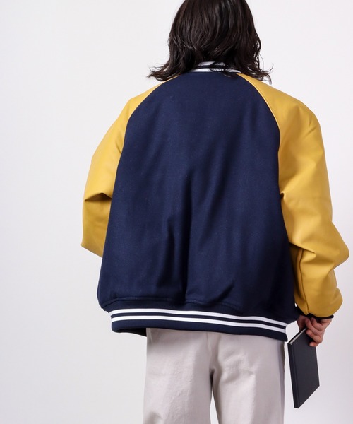 「JUNGLE STORM」 スタジャン M ネイビー メンズ_画像2