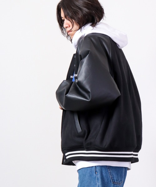 「JUNGLE STORM」 スタジャン M ネイビー メンズ_画像7