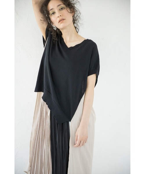 「OSMOSIS」 ノースリーブニット ONE SIZE ベージュ レディース_画像2