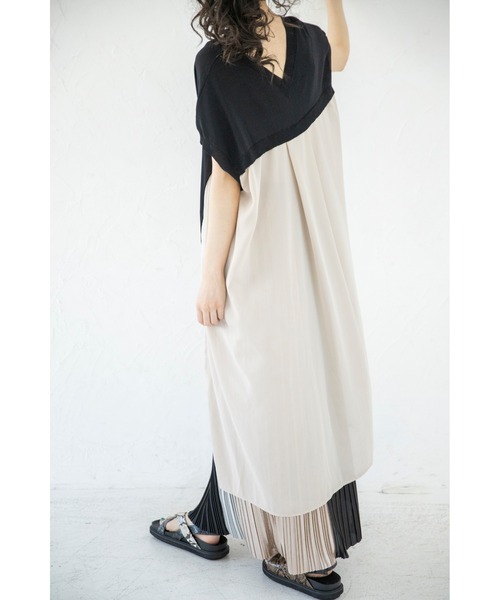 「OSMOSIS」 ノースリーブニット ONE SIZE ベージュ レディース_画像5