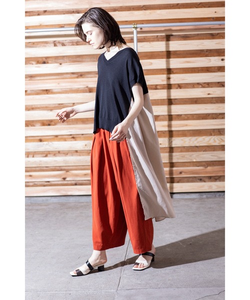 「OSMOSIS」 ノースリーブニット ONE SIZE ベージュ レディース_画像7