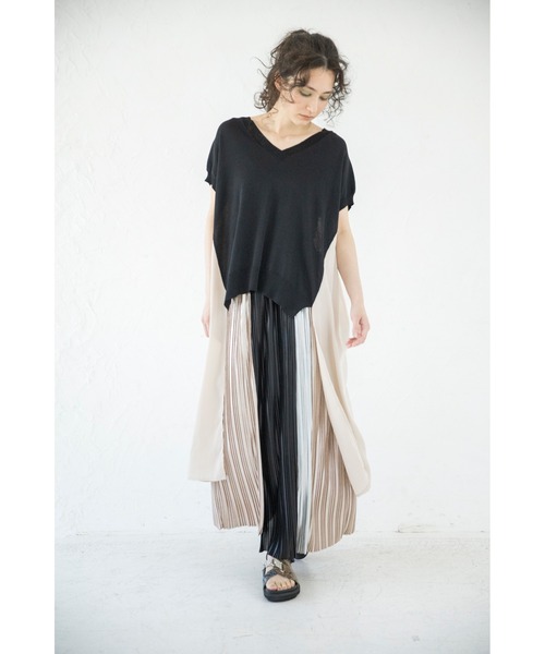 「OSMOSIS」 ノースリーブニット ONE SIZE ベージュ レディース_画像9