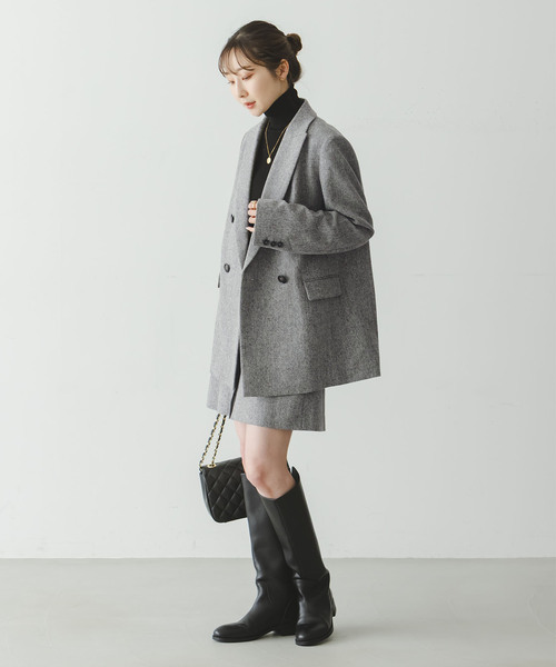 NOBLE（ノーブル） ジャケット テーラードジャケット ネップツイード