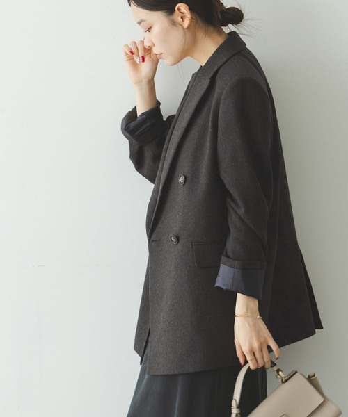 NOBLE（ノーブル） ジャケット テーラードジャケット ネップツイード