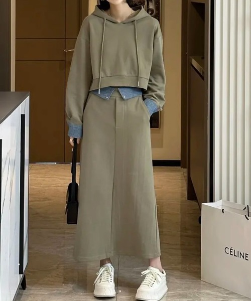 ALENCY ショート丈フーディーセットアップ ALENCY ショート丈フーディーセットアップ ALENCY ショート丈