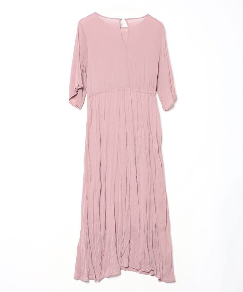 「archives」 7分袖ワンピース M ピンク レディース_画像2