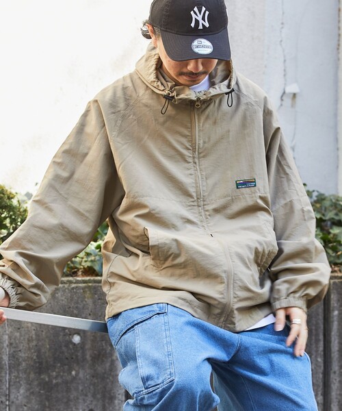 FREAK'S STORE（フリークスストア） ナイロンブルゾン LARGE ベージュ
