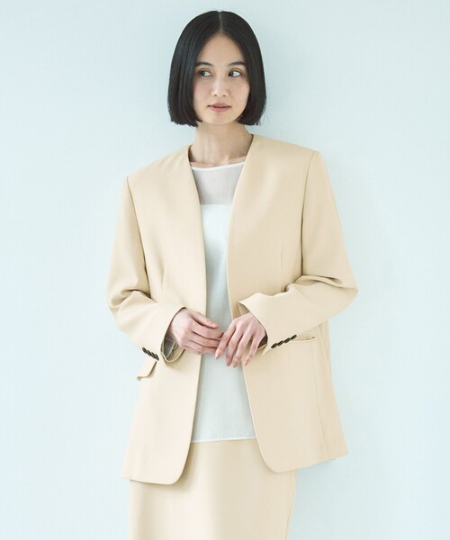 「UNFILO」 長袖ブラウス MEDIUM ホワイト レディース_画像3