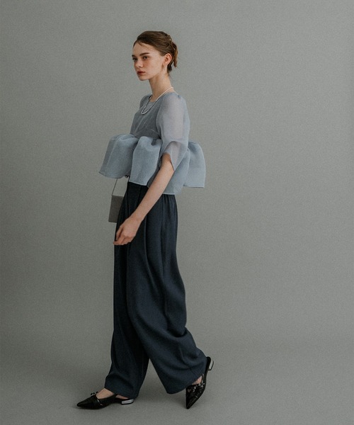 et.UNiVER パンツドレス Organza Peplum 3Piece : ZOZOTOWN Yahoo!店