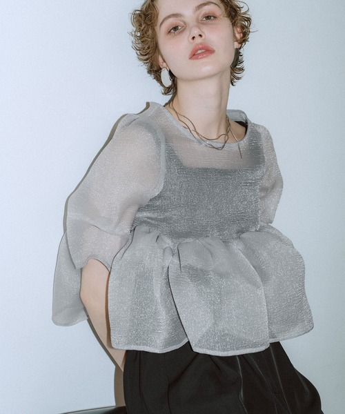 et.UNiVER パンツドレス Organza Peplum 3Piece : ZOZOTOWN Yahoo!店