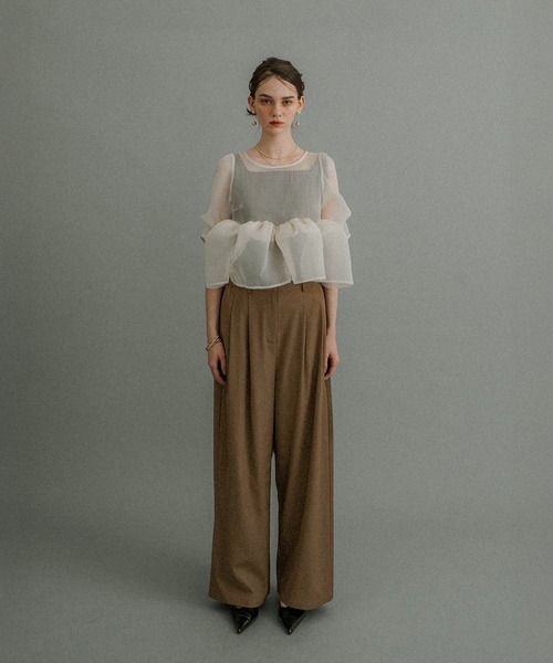 et.UNiVER パンツドレス Organza Peplum 3Piece : ZOZOTOWN Yahoo!店