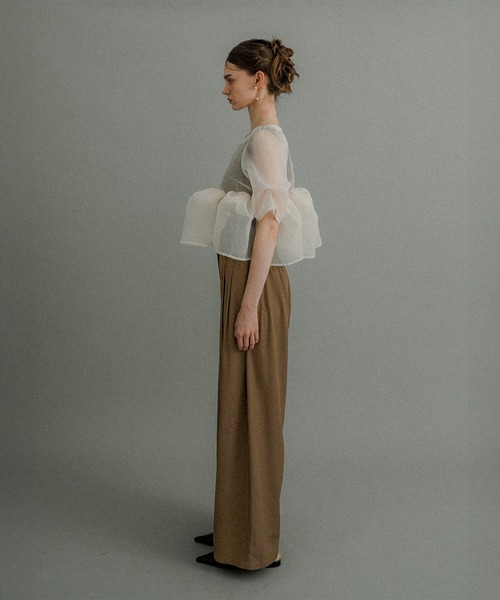 et.UNiVER パンツドレス Organza Peplum 3Piece : ZOZOTOWN Yahoo!店