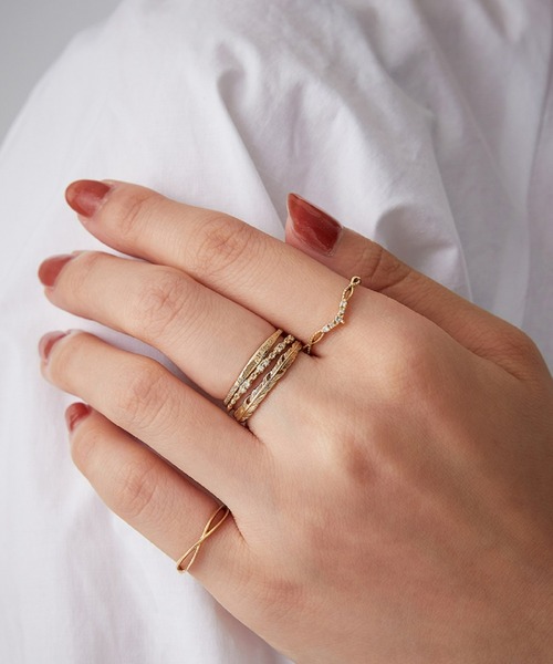 NOJESS リング 2個セット13号 NOJESS】限定リングセット13号 ノジェス NOJESS ピンキーリング リング