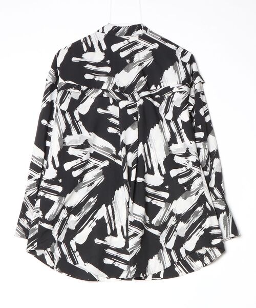 「EMMEL REFINES」 長袖シャツ - ブラック レディース_画像2