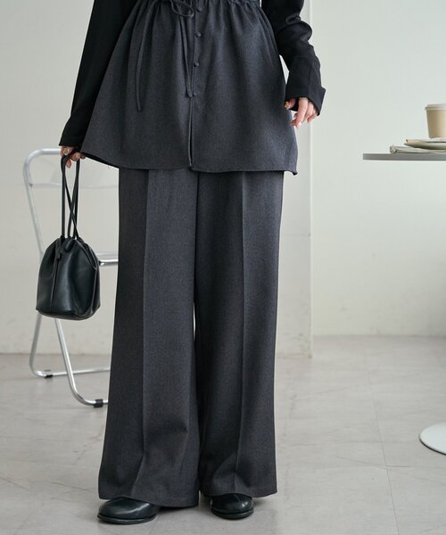 「DISCOAT」 セットアップ - チャコールグレー レディース_画像9