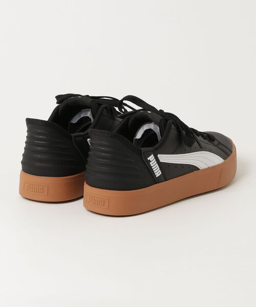 「PUMA」 ローカットスニーカー 24.5cm ブラック レディース_画像2