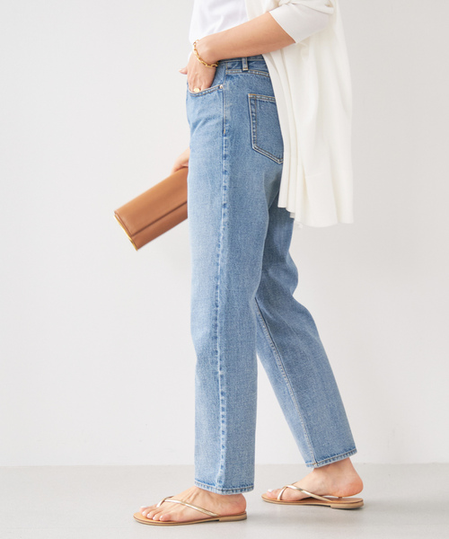美品 Deuxieme Classe zip パンツ ブルー 36 Deuxieme Classe（ドゥーズィエムクラス） デニムパンツ 34 ブルー