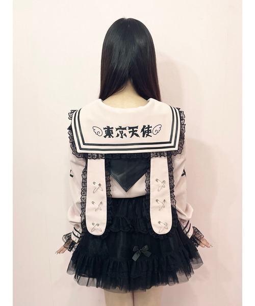 Jamie エーエヌケー ブラウス シャツ リメイクJK制服TOPS レディース