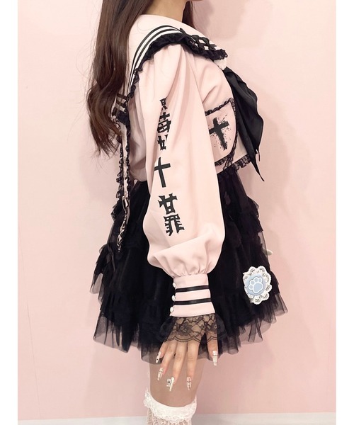 Jamie エーエヌケー ブラウス シャツ リメイクJK制服TOPS レディース