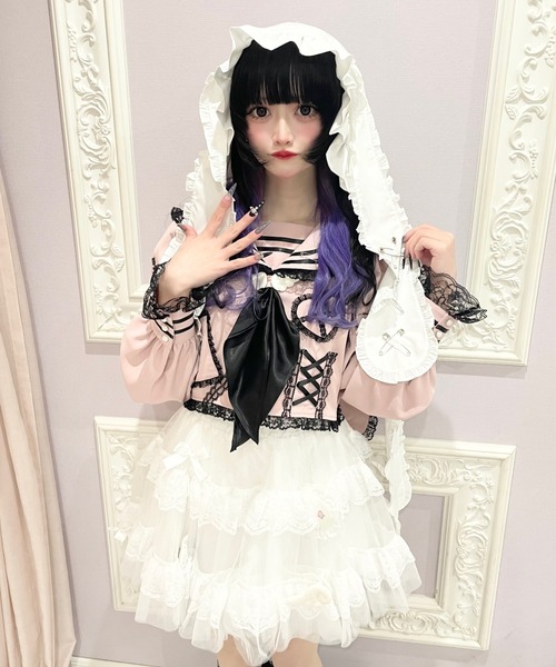 Jamie エーエヌケー ブラウス シャツ リメイクJK制服TOPS レディース 