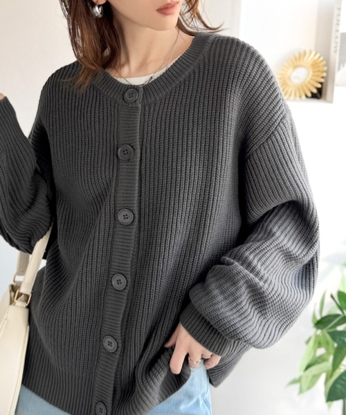 期間限定値下げ！！アパルトモン、ワッペンニットカーディガン Java カーディガン 「JaVaジャバコラボ」春服のお洒落偏差値、即上昇